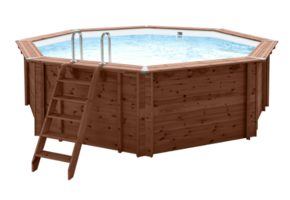 Interline Sumatra Houten Zwembad rond 5.30 meter