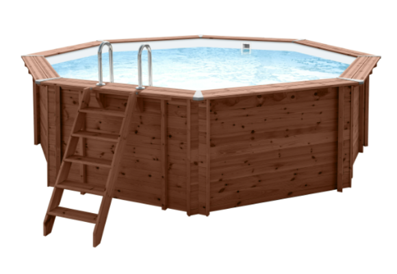 Interline Sumatra Houten Zwembad rond 5.30 meter