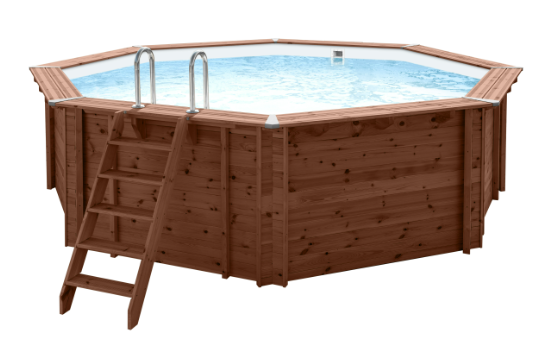 Interline Sumatra Houten Zwembad rond 5.30 meter