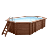 Interline Sumatra Houten Zwembad ovaal 6.40 x 4.00