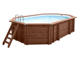 Interline Sumatra Houten Zwembad ovaal 6.40 x 4.00