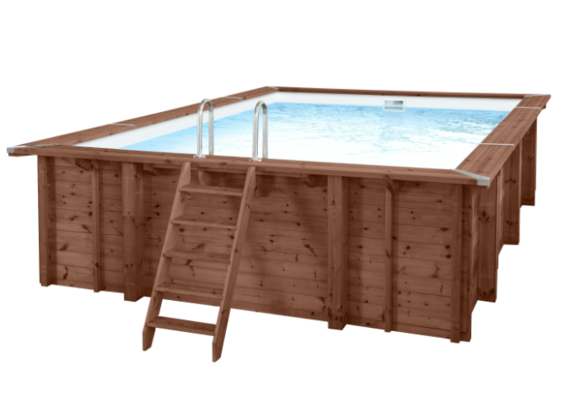 Interline Sumatra Houten Zwembad rechthoekig  6.00 x 3.00