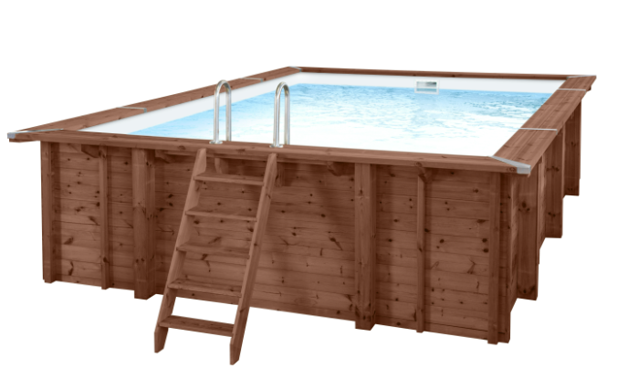 Interline Sumatra Houten Zwembad rechthoekig 6.00 x 3.00