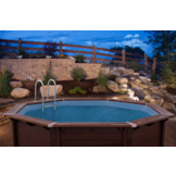 Interline Java Houten Zwembad rond 3.55 m. doorsnede