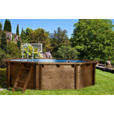 Interline Java Houten Zwembad rond 3.55 m. doorsnede