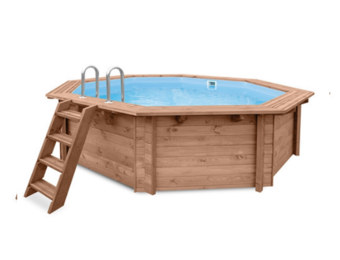 Interline Java Houten Zwembad rond 3.55 m. doorsnede