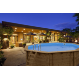 Interline Java Houten Zwembad rond 4.40 m. doorsnede