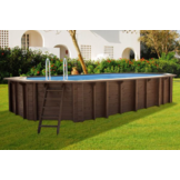 Interline Java Houten Zwembad ovaal 6.40 x 4.00