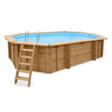 Interline Java Houten Zwembad ovaal 6.40 x 4.00