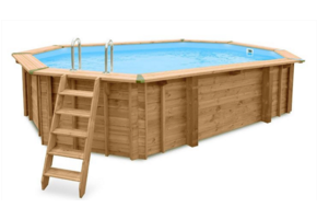 Interline Java Houten Zwembad ovaal 6.40 x 4.00