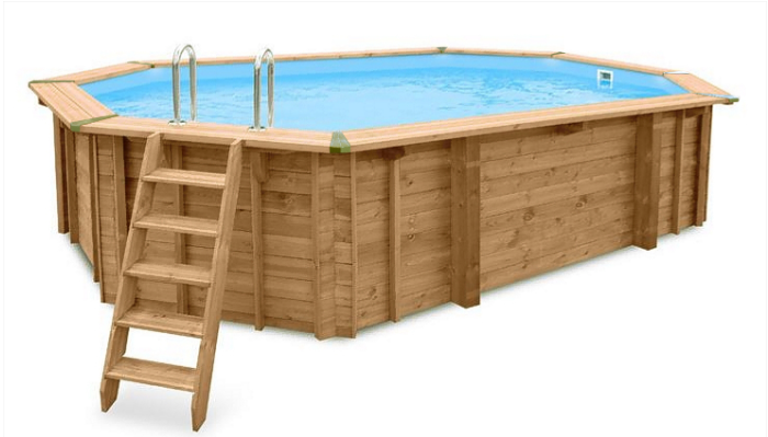 Interline Java Houten Zwembad ovaal 6.40 x 4.00