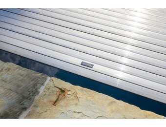 Soldeck PC Metalic Grijs lamellen