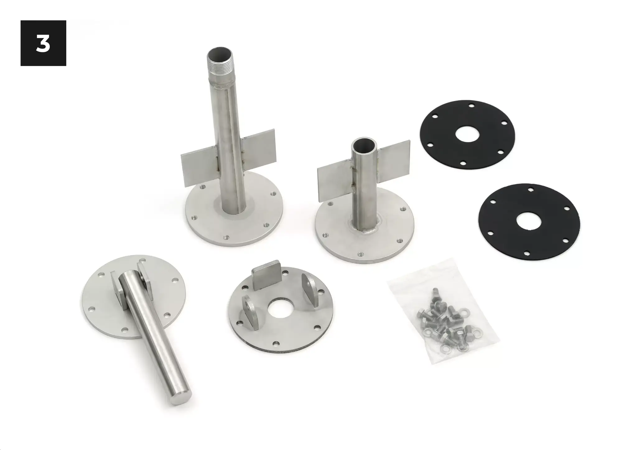 Soldeck voor nog te storten onderdelen