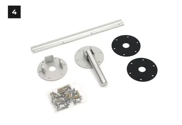 Soldeck opbouw met kabelgoot