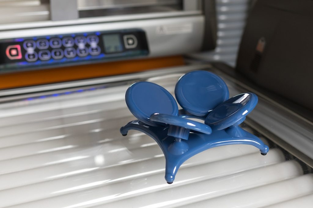 Schotelmodel hoofdsteun Solarium