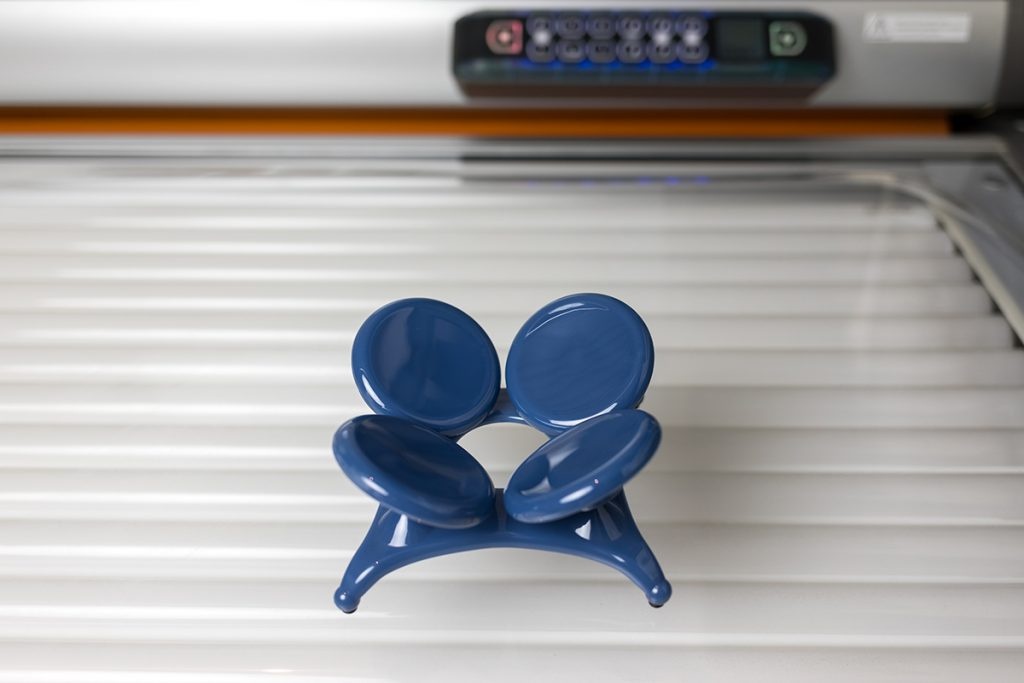 Schotelmodel hoofdsteun Solarium