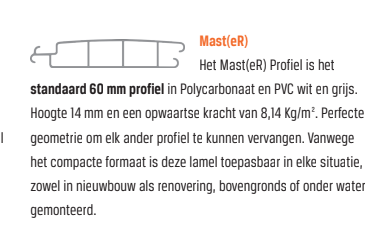(Re)cover Mast(eR) Polycarbonaat Solar | Lamellen