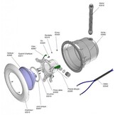 Zwembadlamp Elégance ABS 300W
