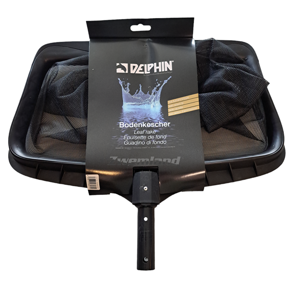 Delphin Bodemschepnet zwart kunstof