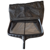 Delphin Bodemschepnet zwart kunstof