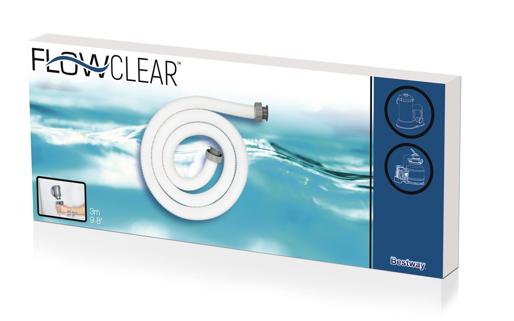 Bestway Flowclear vervangingsslang, 38mm, 3m lang