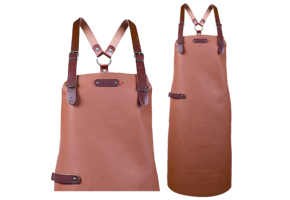 Bovine Leather long apron schort incl. shoulderstraps- 74/60