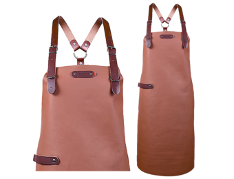Bovine Leather long apron schort incl. shoulderstraps- 74/60