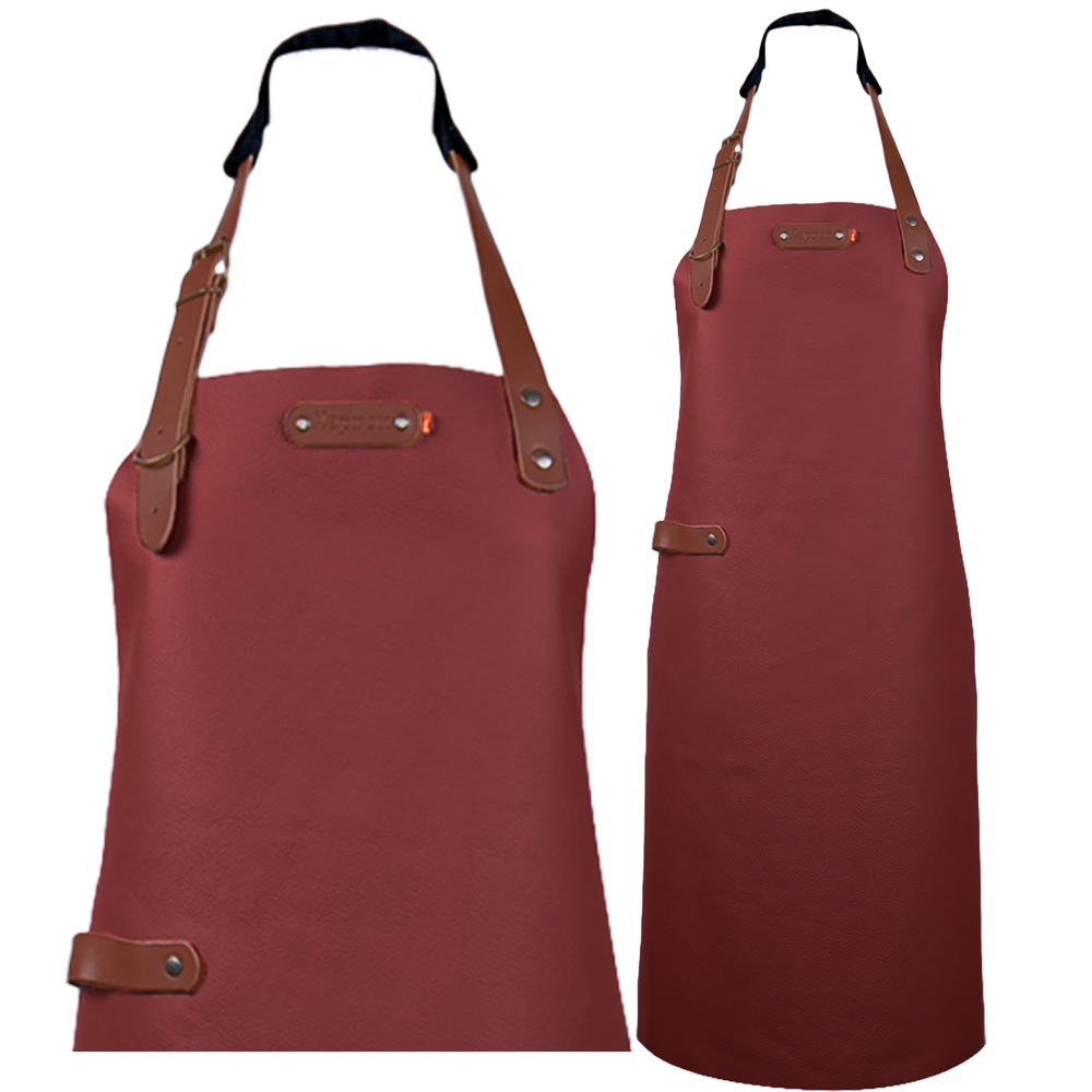 Bovine Leather long apron schort incl. neckstraps- 89/70