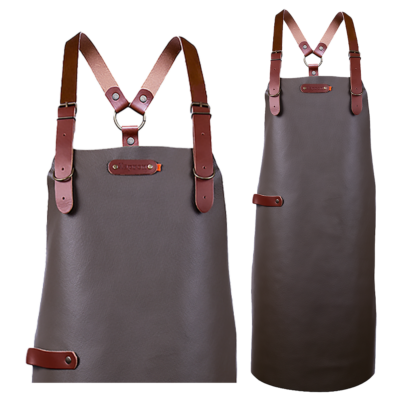 Bovine Leather long apron schort incl. shoulderstraps- 82/60