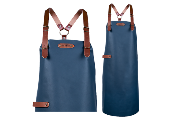 Bovine Leather long apron schort incl. shoulderstraps- 82/60
