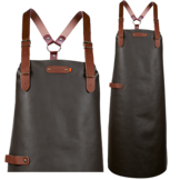 Bovine Leather long apron schort incl. shoulderstraps- 82/60