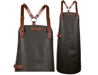 Bovine Leather long apron schort incl. shoulderstraps- 82/60