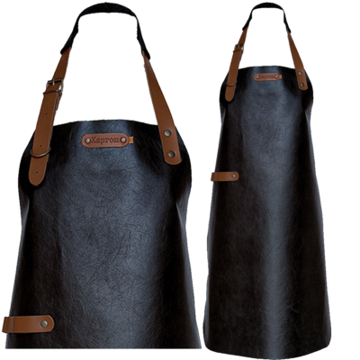 New York Leather long apron schort incl. neckstraps