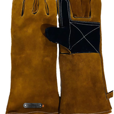 Madrid bbq leren handschoenen met vingers