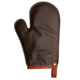 Bovine leren oven glove met duim