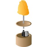 Heissner vijver onderwater pomp 320 ltr/u indoor