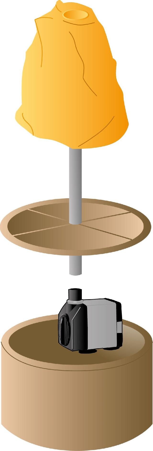 Heissner vijver onderwater pomp 320 ltr/u indoor