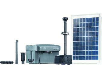 Heissner vijver solar fontein pomp set incl. LED ca. 750 ltr