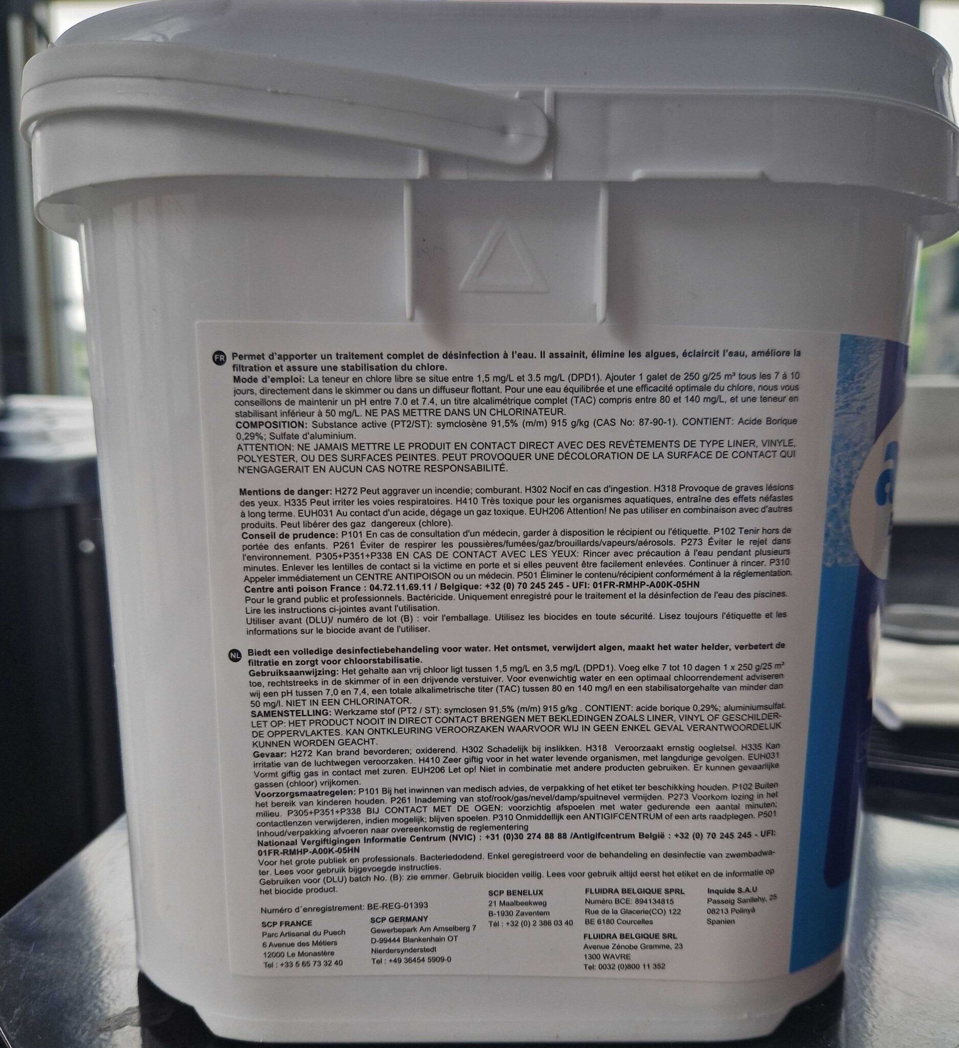 Acti Action+ chloortabletten 5 kg - 250grams  (Enkel Geschikt voor de Belgische markt)