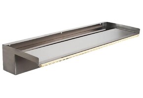 Heissner waterval element roestvrij staal met LED, 60 cm