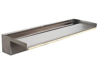 Heissner waterval element roestvrij staal met LED, 60 cm