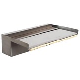 Heissner waterval element roestvrij staal met LED, 30 cm