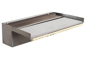Heissner waterval element roestvrij staal met LED, 30 cm