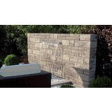 Heissner waterval element roestvrij staal met LED, 30 cm
