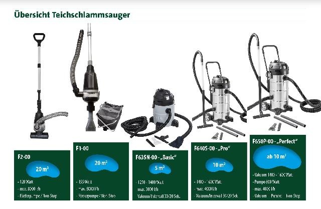 Heissner vijver vacuum stofzuiger basic