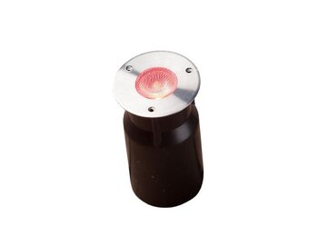 Heissner spot vlonderverlichting 3W RGB RVS rond