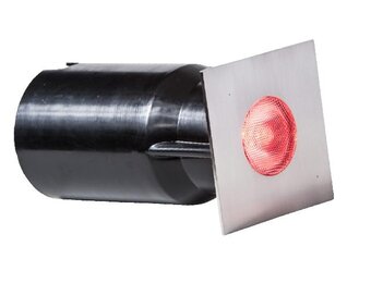 Heissner spot vlonderverlichting 3W RGB RVS vierkant
