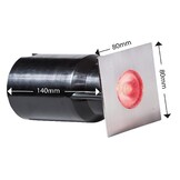 Heissner spot vlonderverlichting 3W RGB RVS vierkant