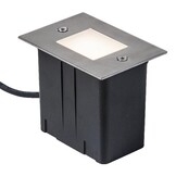 Heissner vlonder- en wandverlichting 2W warm wit RVS