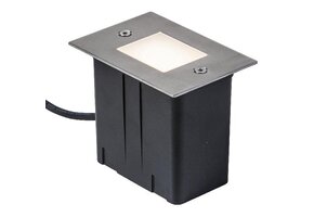 Heissner vlonder- en wandverlichting 2W warm wit RVS